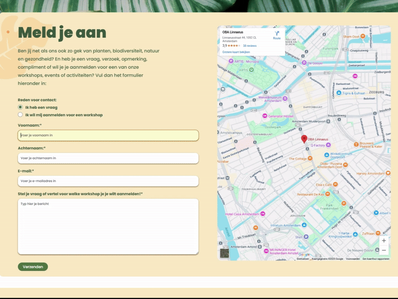 Bieb in Bloei Website Demo